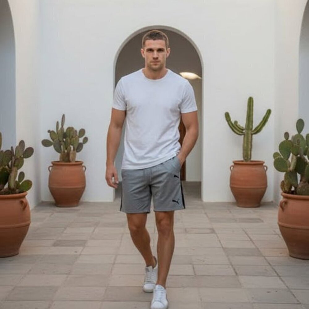 MEN'S PUMA GREY SHORTS